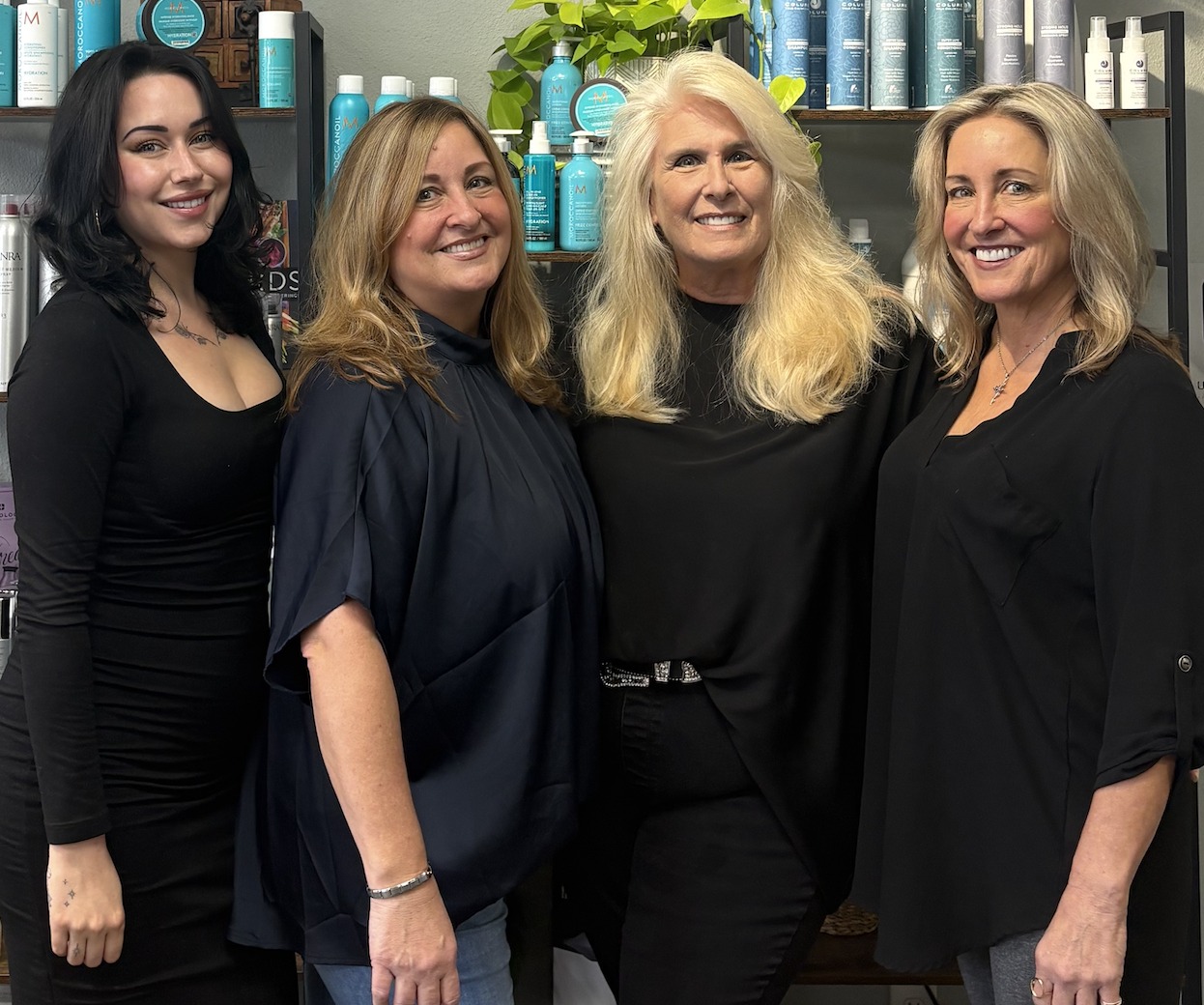 The Entourage Salon team — sisters Angie, Marti, Megan, and Amy